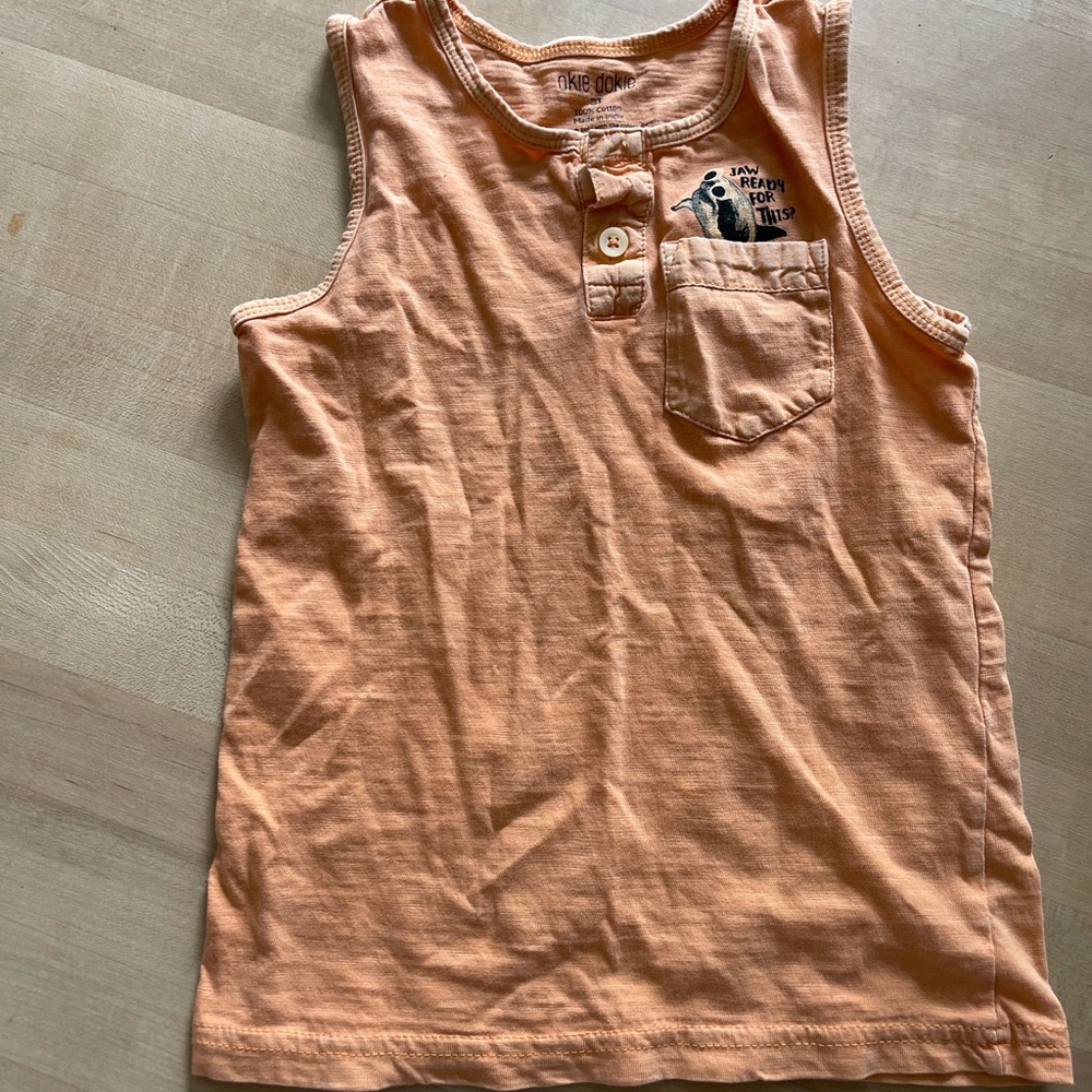 Kids Orange Tank Top